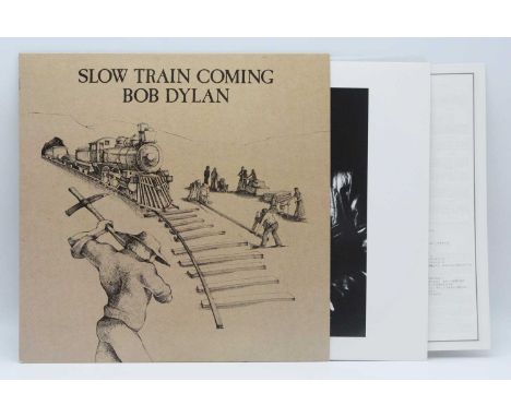 Bob Dylan, Slow Train Coming, CBS/Columbia label, Japanese pressing 25AP1610 with pictorial inner and Japanese lyric sheets, 