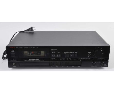 A Luxman K-105 Auto Reverse Stereo Cassette Tape Deck, w.44, d.28, h.12cm.