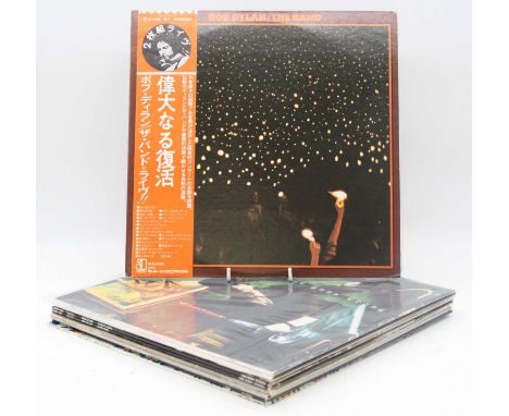 Bob Dylan/The Band, a collection of LP's to include Before the Flood, Asylum Records P-5138-9Y, stereo, together with World G