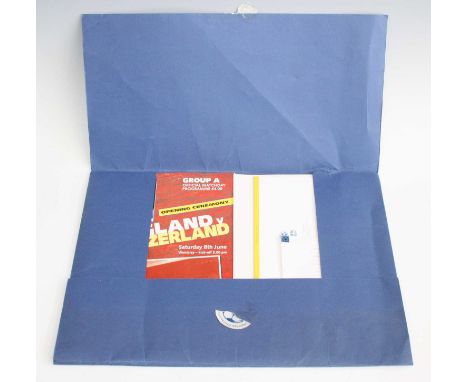 England 1996 European Championship commemorative folder, cointaining the Group A Official Matchday Programme, limited edition