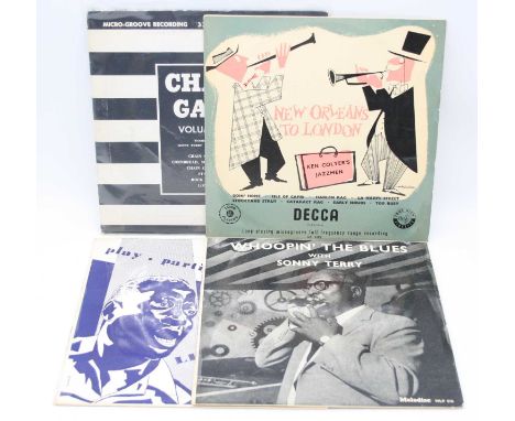 Jazz/Blues/Folk, a collection of 10" vinyl to include The Dave Brubeck Quartet - Jazz At Obelin (various pressings to include