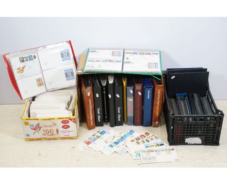 Large quantity of Great British first day covers mostly presented in albums spanning the 1970s to the early 2000s, as we as a
