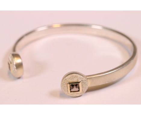 Silver torque bangle 