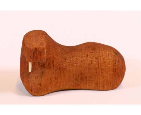 Arne Tjomsland Norway Mid 20th Century Norwegian Teak Walrus with composition tusks, Hiort &amp; Ostlyngen (Scandinavian) lab