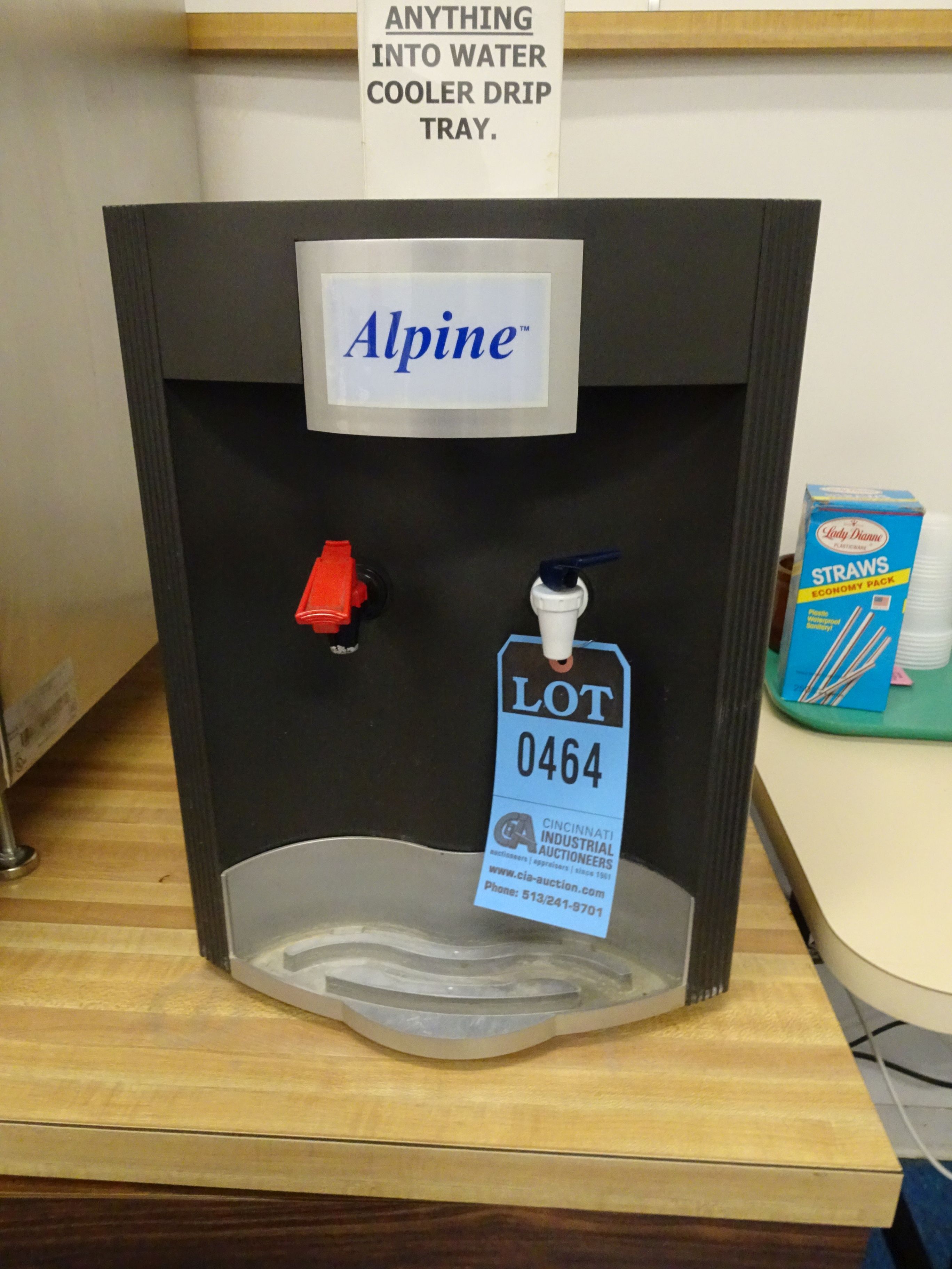 ALPINE MODEL 2215TG HOT AND COLD WATER DISPENSER