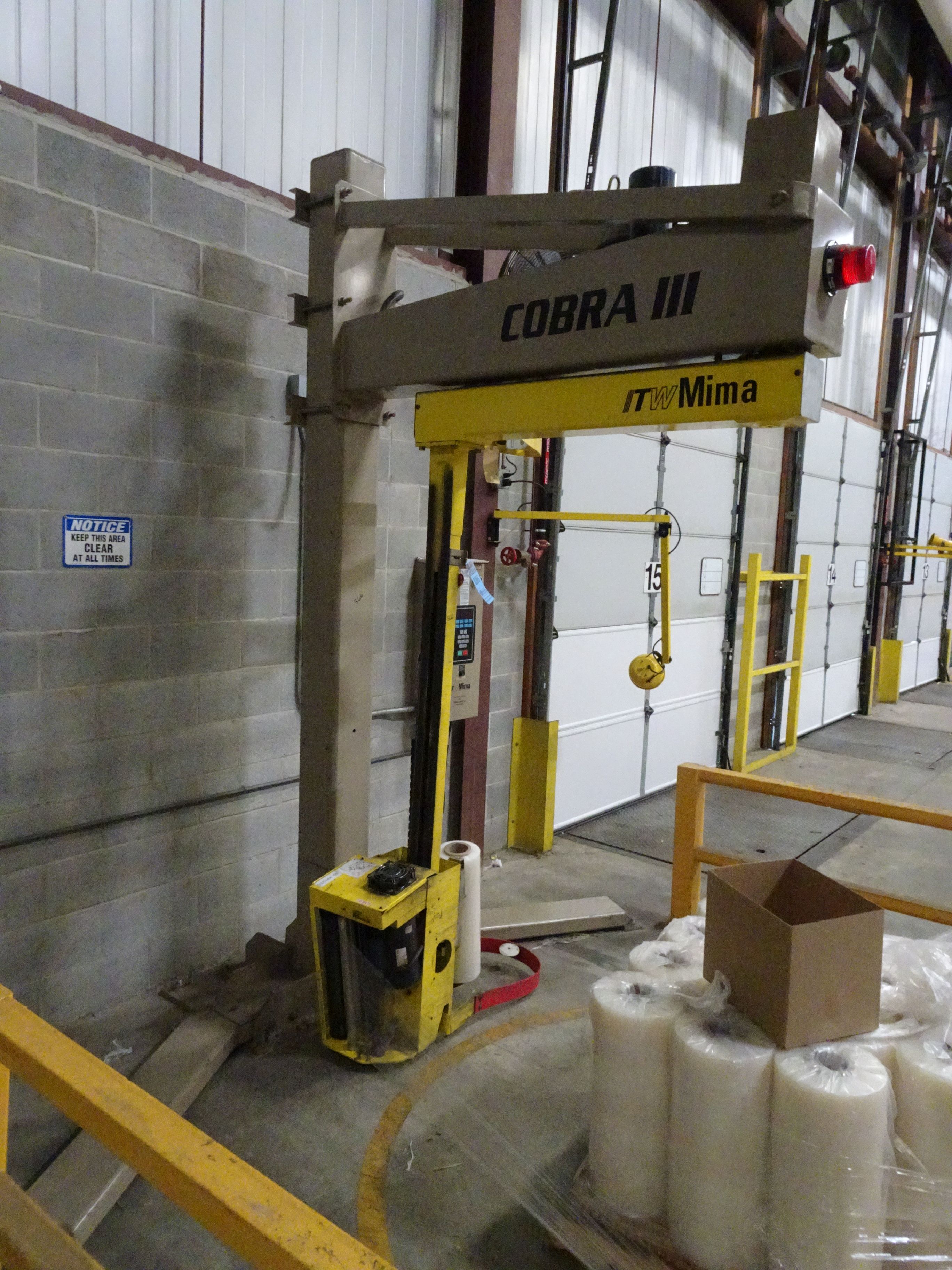 72" WIDE X 78" HIGH ITW/MIMA COBRA III FREE STANDING ROTARY STRETCH
