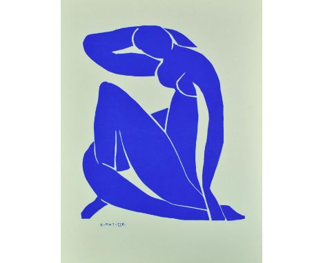 Henri Matisse (French, 1869-1954)
Blue Nude II, 1952
Serigraph, signed in plate
59cm x 44.5cm (23" x 17.5")

Presented unfram