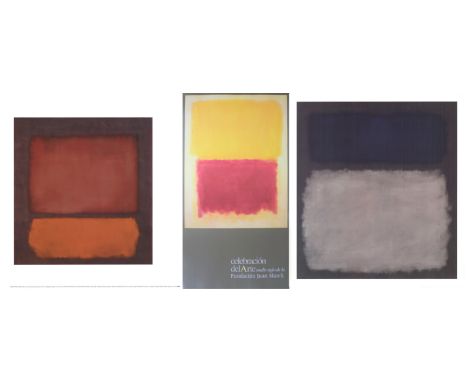Mark Rothko (American, 1903-1970)
Dusk
Offset lithograph poster
38cm x 38cm (15" x 15")

Beige, Yellow and Purple
Exhibition 