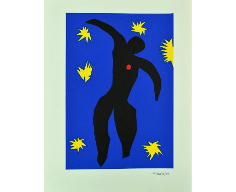 Henri Matisse (French, 1869-1954)
Icarus, from Jazz
Serigraph print
Signed in plate
59cm x 44.5cm (23" x 17.5")

Each unframe