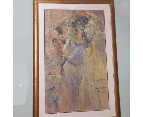 Original Serigraph entitled 'Bal Masque' by Gary Benfield, Limited Edition, signed by the artist and original 115cm x 82cm - 