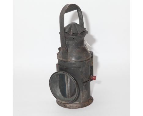 Old railway signalling lamp appx 16" high 