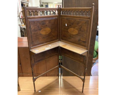 ROSEWOOD CORNER INLAID SHELF