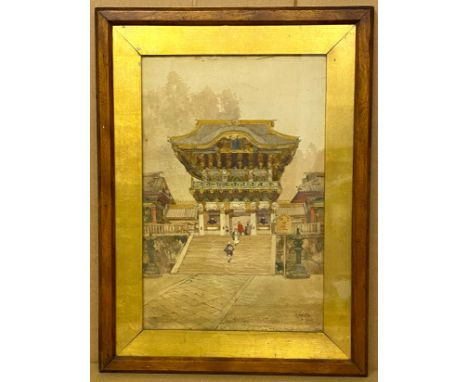 JAPANESE WATERCOLOUR K. KOWHANA SLIGHT FOXING