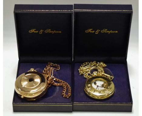A Rotary Rose Gold Coloured Automatic Pocket Watch, engine turned covers, unusual dial comprising cream textured dial, subsid