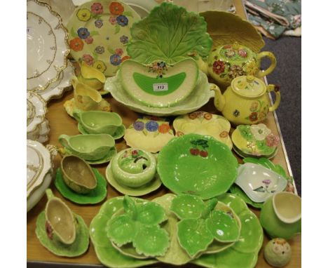 Decorative ceramics - including Carltonware salad leaf dish, etc; others including Royal Doulton, Arthur Wood, Crown Devon et