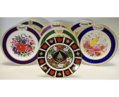 A limited edition Royal Crown Derby 'First Christmas Plate', printed marks to base No.379/1500, first quality with certificat