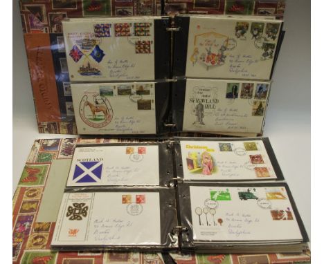 First Day Covers, in two albums. 