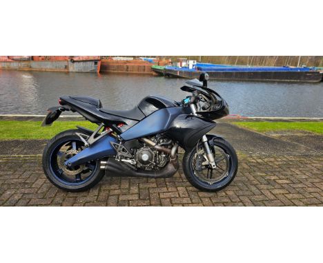 2008 Buell 1125R, 1125cc. Registration number YJ08 KZK. Frame number 5MZHL04E583B02042. Engine number ZHL08B020242.Sold with 