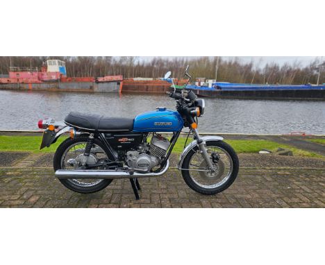 1975 Suzuki GT250, 247cc. Registration number HDT 39N. Frame number GT250-55593. Engine number GT250-110519.Sold with the V5C