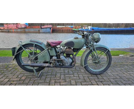 1947 Royal Enfield "Flying Flea" 125cc. Registration number 324 YUM (non transferrable). Frame number 21089. Engine number 21