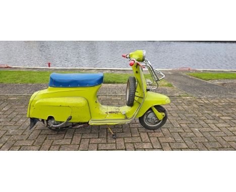 c.1967 Lambretta J50, 50cc. Registration number not registered, NOVA. Frame number J50 460858*GM3687OM. Engine number 46227?.