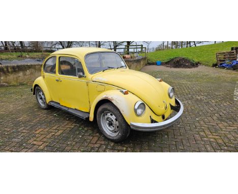 1973 VW Beetle 1300cc. Registration number XTD 801L. Chassis number 1132059230. Engine number D1273437 (see text).Sold with t