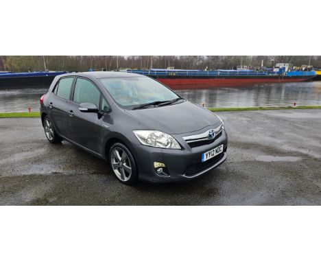 2012 Toyota Auris HSD T4 Hybrid. Registration number YY12 NDC. VIN number SBIKS56E40E065654. Engine number not found.Sold wit