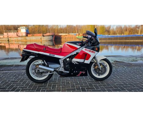 1988 Suzuki RG 500, 498cc. Registration number E125 JLB. Frame number HM31A 106307. Engine number M301-107895.JLB has recentl