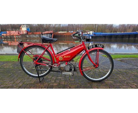 1940 Rudge Autocycle, 98cc. Registration number OFO 180 (non transferrable). Frame number 3031. Engine number XXA17902.Sold w