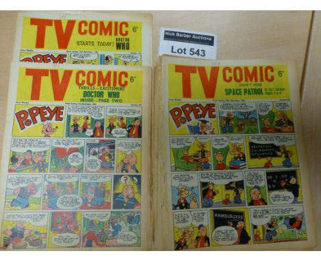 Collectables : Comics - TV Comic issues 1964 all with Dr Who featured includes also the first comic with Dr Who 21/11/64 issu