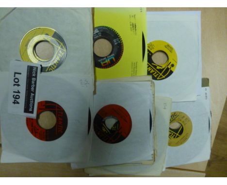 Records : 15 rare 1950's/60's 7" singles on US Atlantic label, each featuring US Doo-wop - The Clovers - varying conditions.