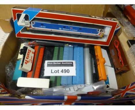 Die-cast : Model Railway - box of various wagons/rolling stock all North America based 'C P Rail' etc and Lima Network South 