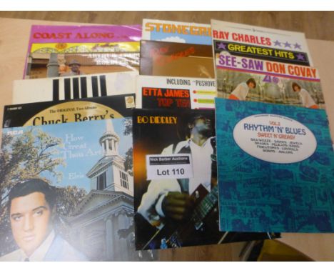 Records : R & B album selection - incl The Coasters, Arthur  Crudup, Stoneground, Bo Diddley, Don Covay (12), all vg/exc.