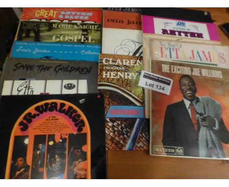 Records : R & B album selection all in vg/exc cond, incl artists J R Walker, Joe Williams, Louis Jordan, Etta James, Clarence