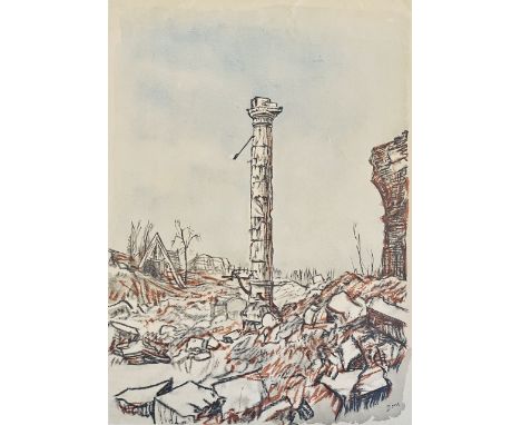 Sir Muirhead Bone, Derelict Scene (LIV) numbered print. 29cm H x 43cm WSir Muirhead Bone (23 March 1876 – 21 October 1953) wa