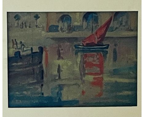 A 20th century watercolour seascape by Chris Adams 28cm H X 33cm W
