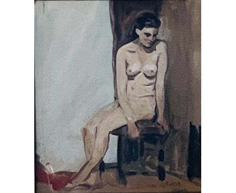 “A Hour” figurative portrait composition by EME, circa 1929 (14th November). 27cm H x 23cm W