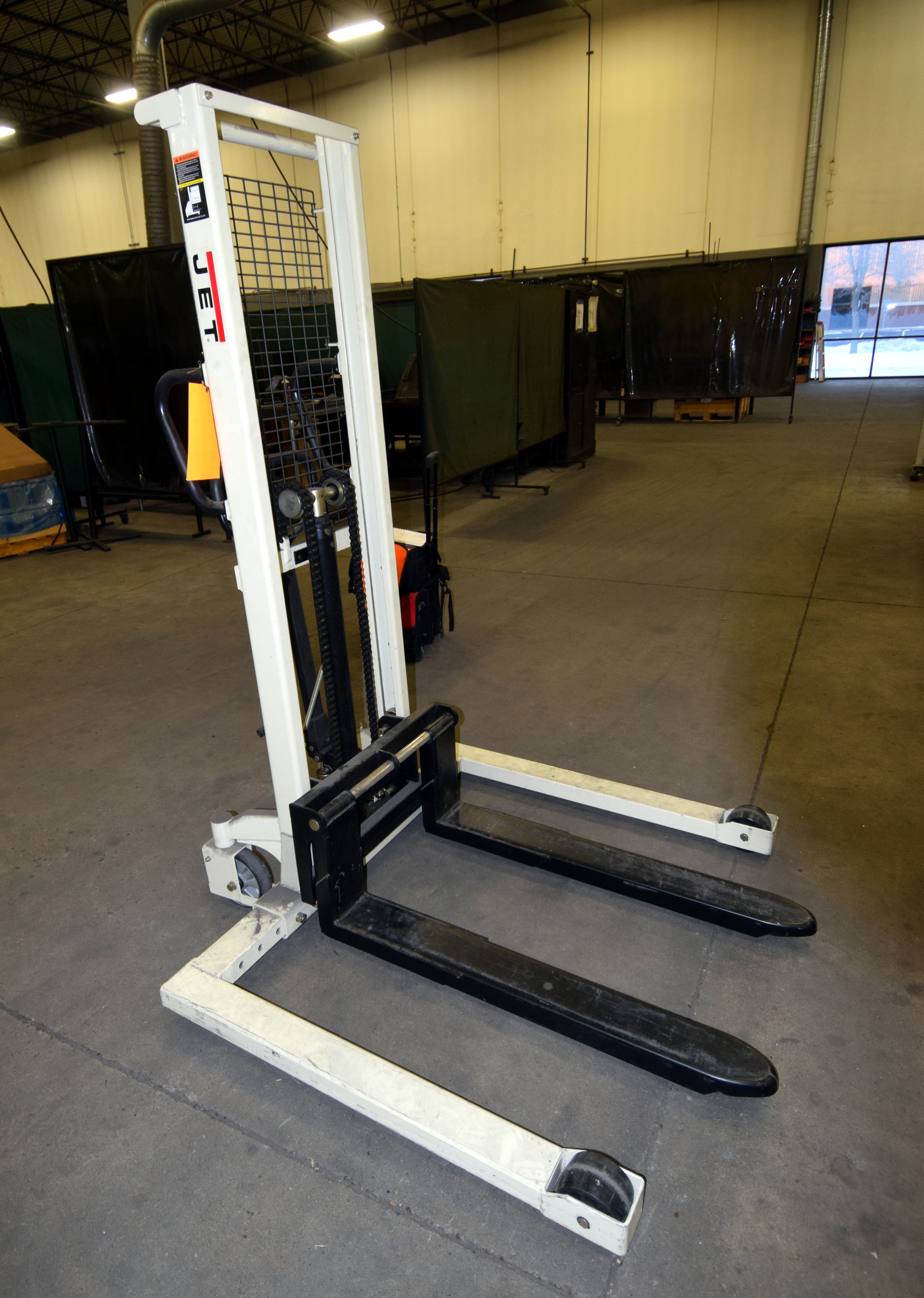 Jet Hydraulic Stacker, Model JHS2200A, Stock 140531. Capacity 2200