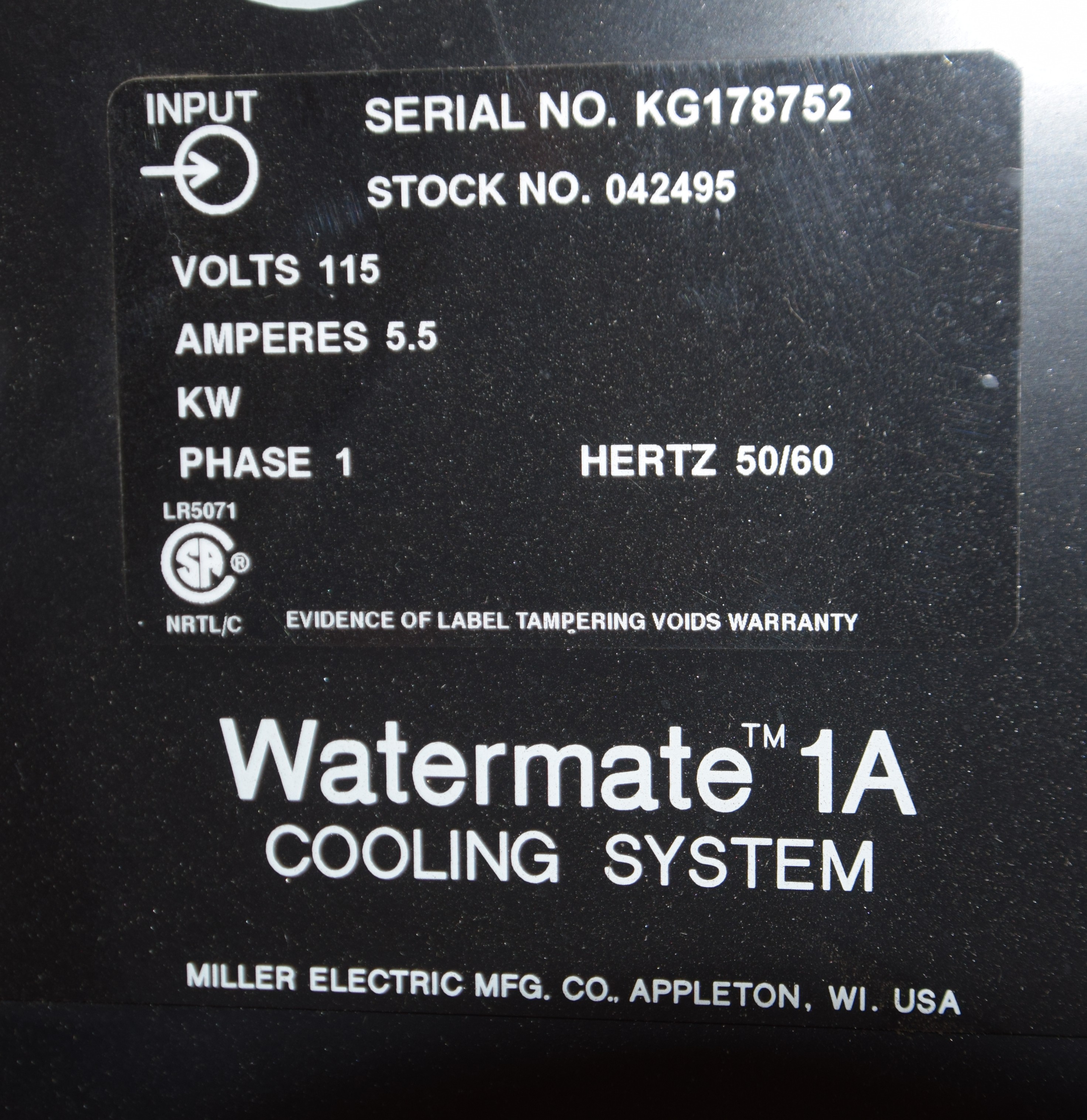 Miller Welder Consisting Of: (1) Thunderbolt CC-AC/DC Welding Power