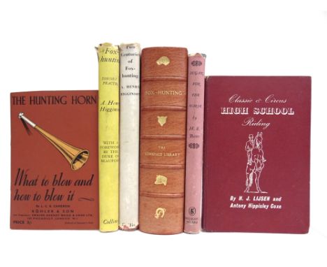 [SPORTING]  Six assorted works, comprising Frederick, Sir Charles, et al. Fox-Hunting [Lonsdale Library Vol. VII], Seeley, Se