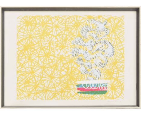 Bernard Cohen (b.1933) - abstract patterns, signed artist's proof also dated 64 (1964), numbered 39/40 coloured lithographic 