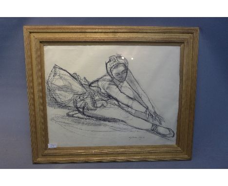 F. G. Homes, 'Ballerina', pastel drawing, signed and dated 56, 48cm x 62cm.