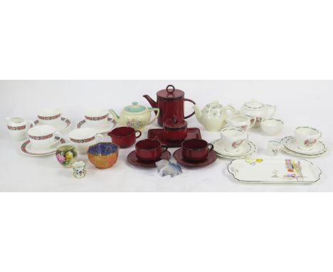 A collection of assorted part tea sets and tea wares by  Villeroy &amp; Boch, Susie Cooper and others, Royal Copenhagen model