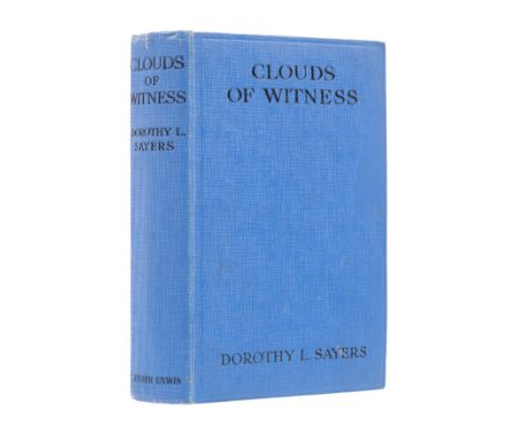 Sayers (Dorothy L.) Clouds of Witness, first edition, frontispiece, endpapers browned, some foxing on title and throughout bu