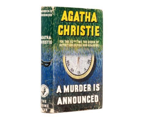 Christie (Agatha) A Murder is Announced, first edition, original orange cloth lettered in black on spine, slight shelf-lean, 