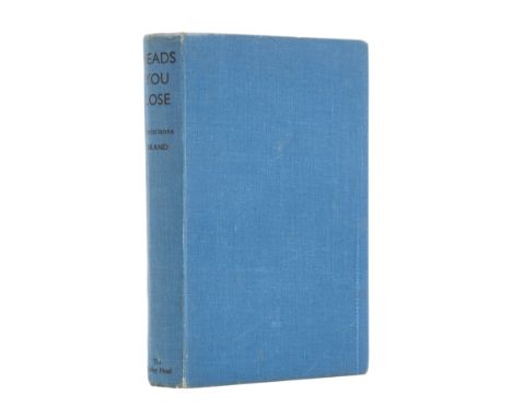 Brand (Christianna) Heads You Lose, first edition, signed presentation inscription from the author to front free endpaper, Ty