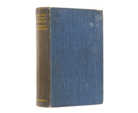 Allingham (Margery) Police at the Funeral, first edition, signed presentation inscription from the author "with kind regards 