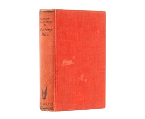 Allingham (Margery) Mystery Mile, first English edition, bookplate of Philip and Margery Youngman Carter loosely inserted, or