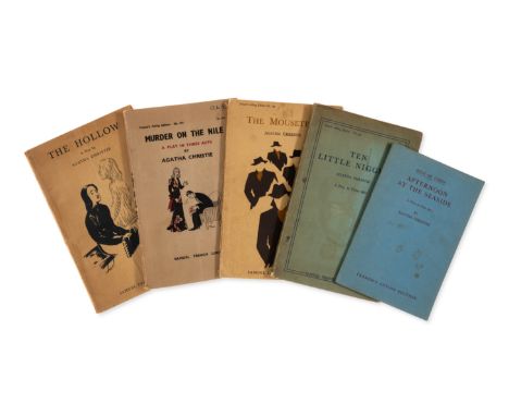 Christie (Agatha) [And Then There Were None], first playscript edition, original wrappers priced 4s, browned with some ring-s