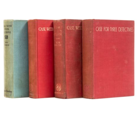 Bruce (Leo) Case for Three Detectives, 1936; Case Without a Corpse, ink ownership inscription to front pastedown, ink ex-libr